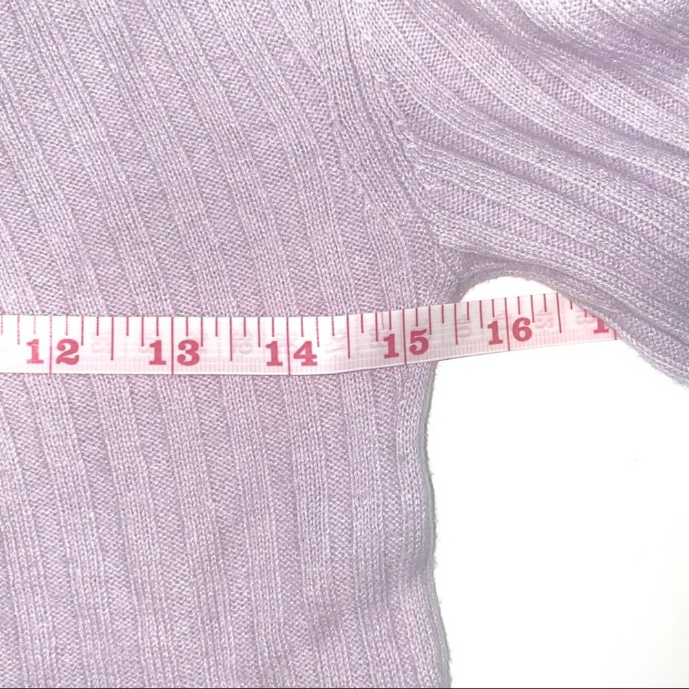 Aritzia Babaton Cropped Sweater, XS “Nathaniel”, Lilac, Wool blend - Picture 6 of 9